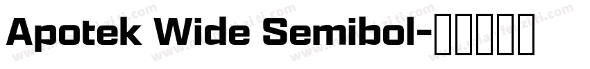 Apotek Wide Semibol字体转换